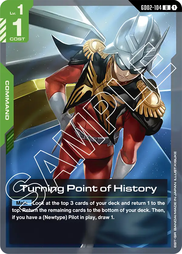 Turning Point of History Gundam Card Game card