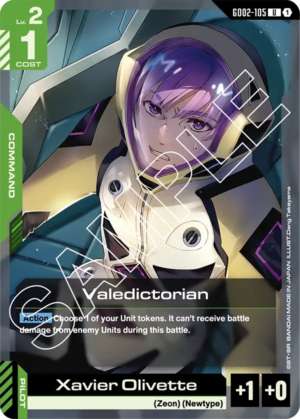 Valedictorian Gundam Card Game card