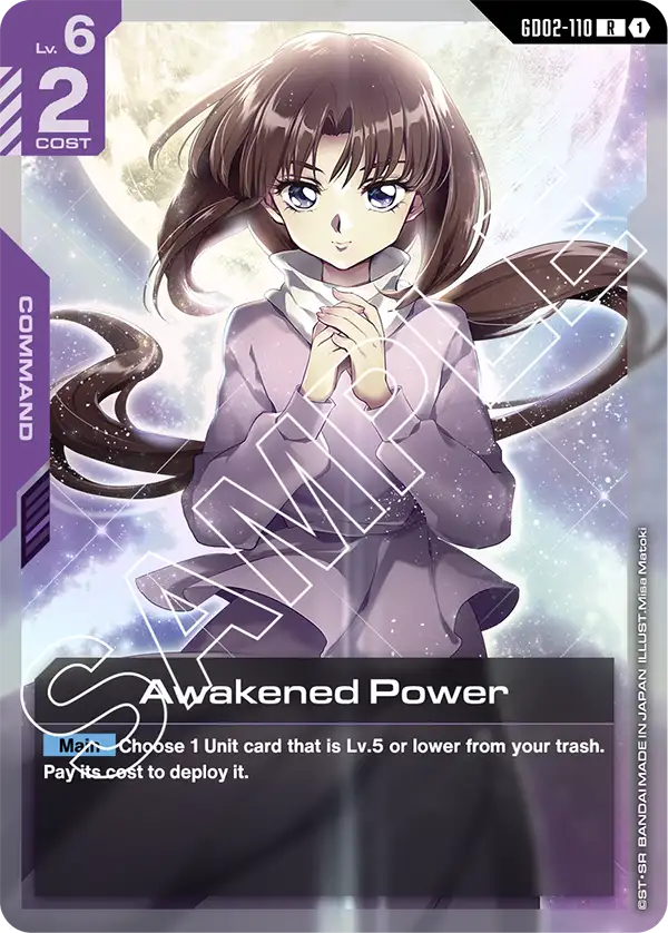 Awakened Power Gundam Card Game card