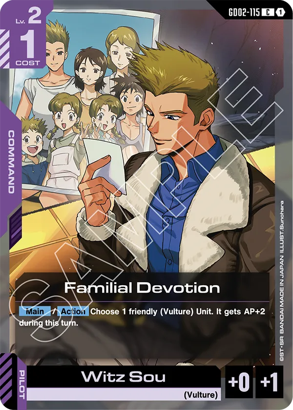 Familial Devotion Gundam Card Game card