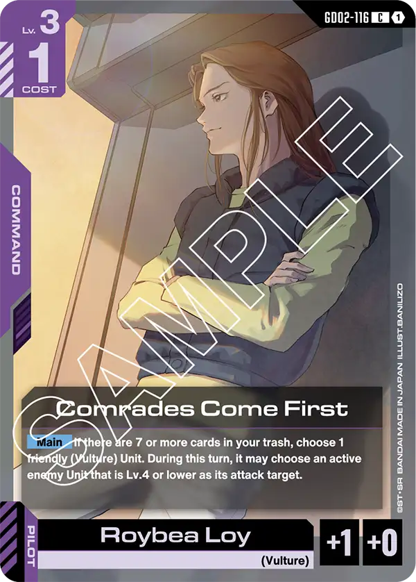 Comrades Come First Gundam Card Game card