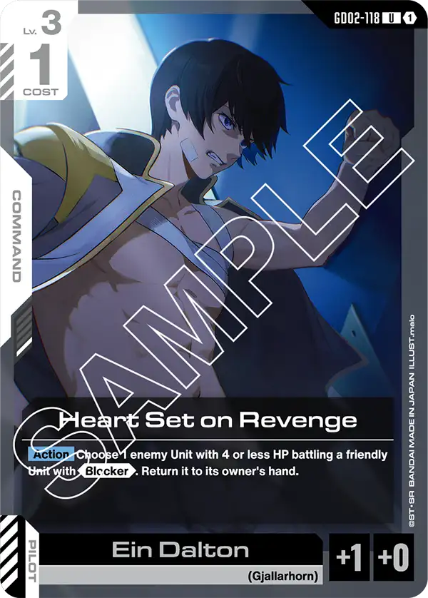 Heart Set on Revenge Gundam Card Game card