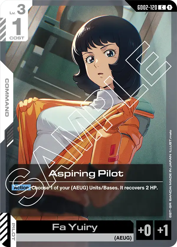 Aspiring Pilot Gundam Card Game card