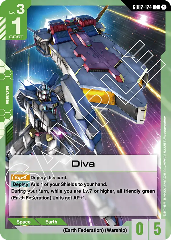 Diva Gundam Card Game card