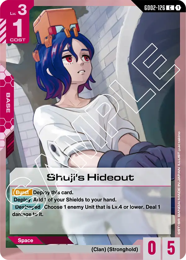 Shuji's Hideout Gundam Card Game card