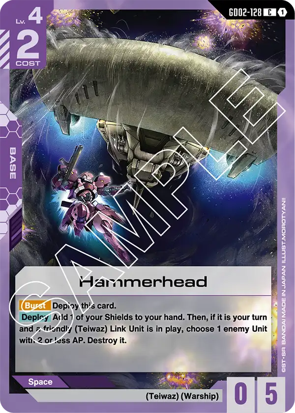 Hammerhead Gundam Card Game card