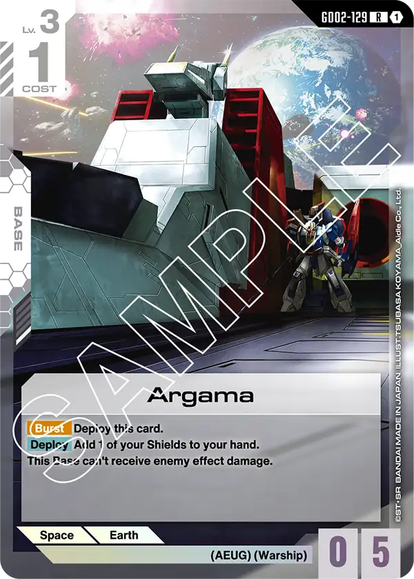 Argama Gundam Card Game card