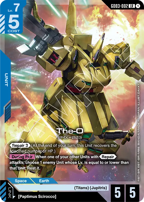 The-O Gundam Card Game card