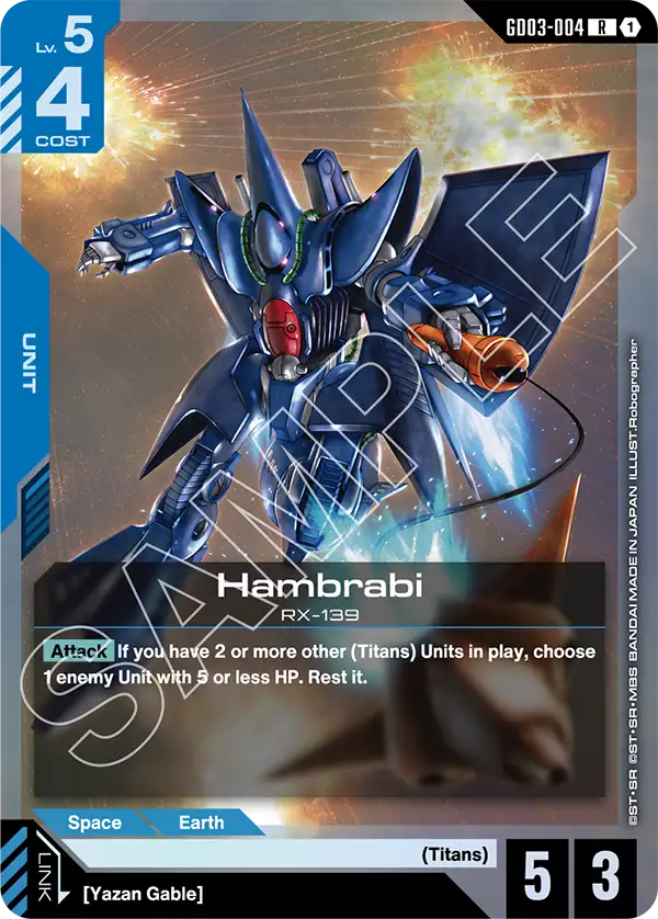 Hambrabi Gundam Card Game card