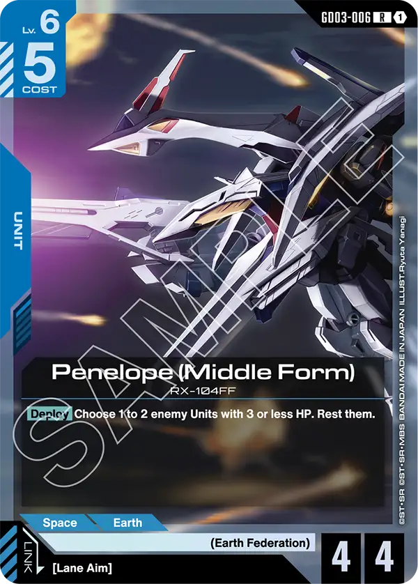 Penelope (Middle Form) Gundam Card Game card