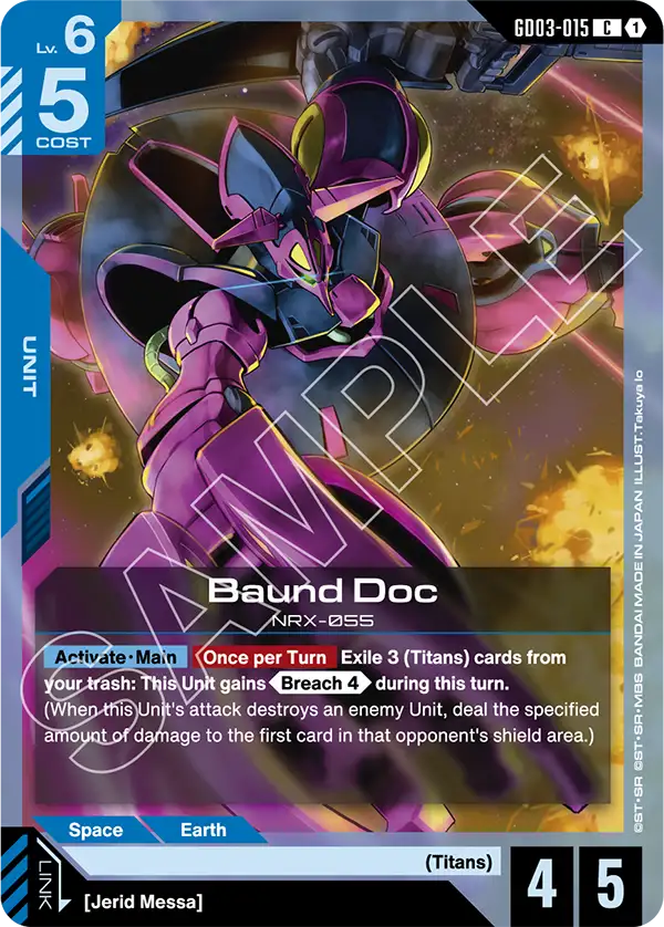 Baund Doc Gundam Card Game card