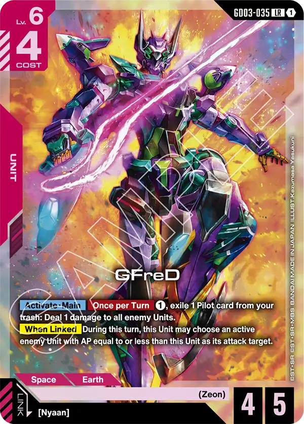 GFreD Gundam Card Game card