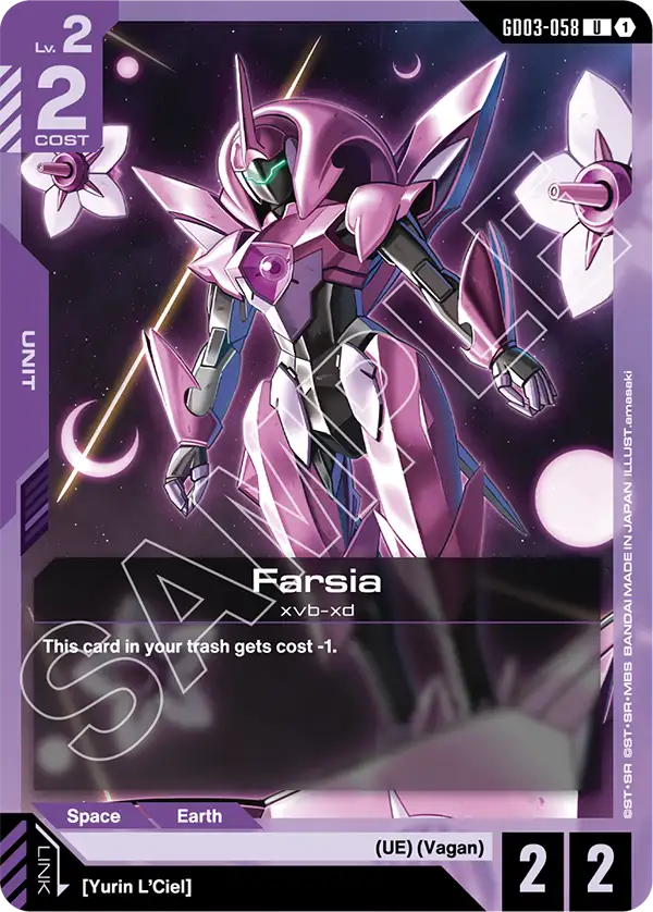 Farsia Gundam Card Game card