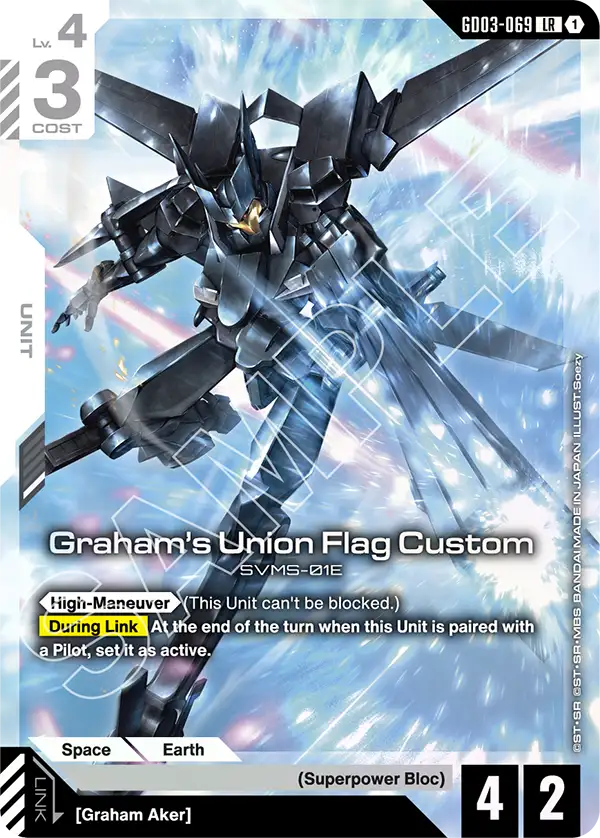 Graham's Union Flag Custom Gundam Card Game card