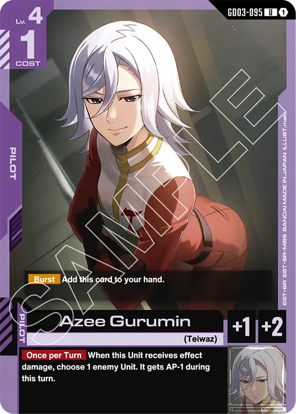 Azee Gurumin Gundam Card Game card