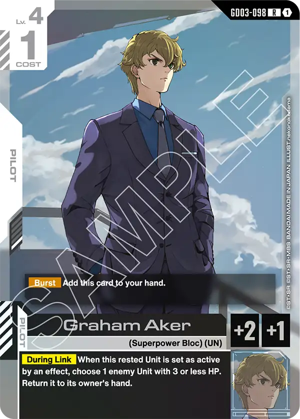 Graham Aker Gundam Card Game card