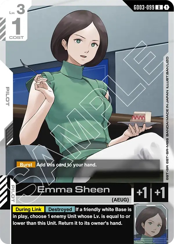 Emma Sheen Gundam Card Game card