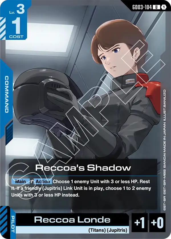 Reccoa's Shadow Gundam Card Game card