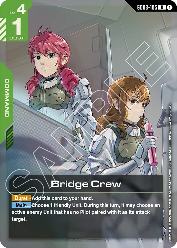 Bridge Crew Gundam Card Game card