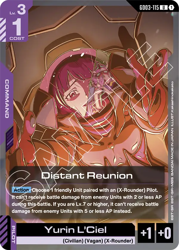 Distant Reunion Gundam Card Game card