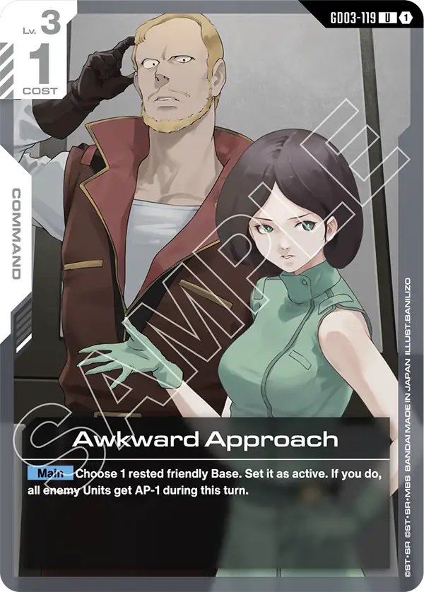 Awkward Approach Gundam Card Game card