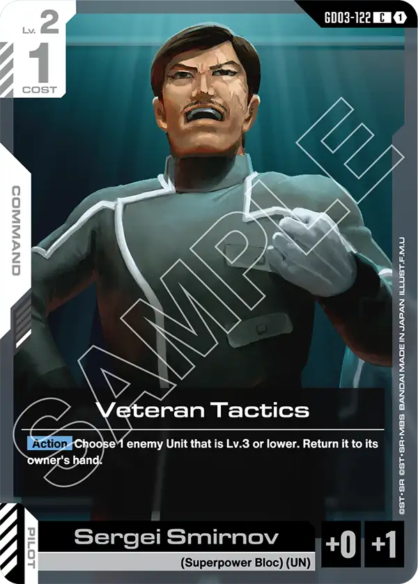 Veteran Tactics Gundam Card Game card
