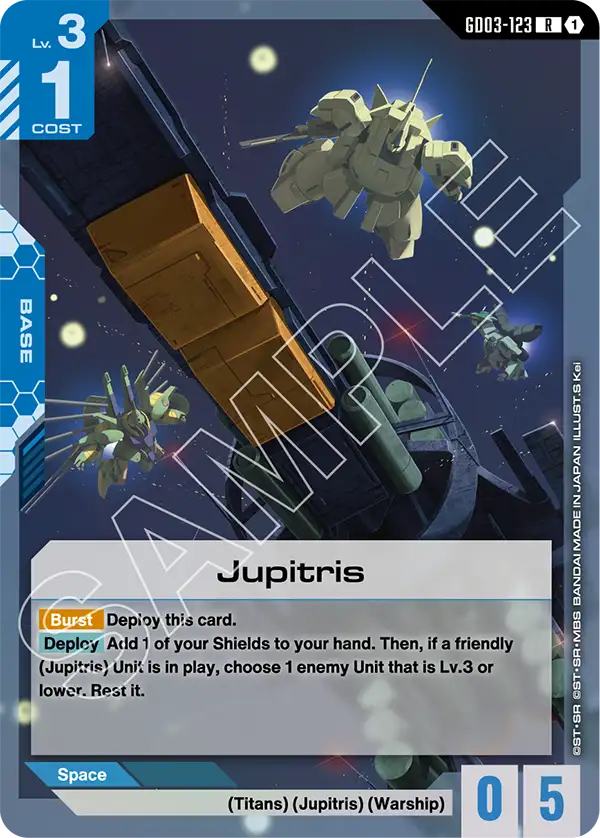 Jupitris Gundam Card Game card