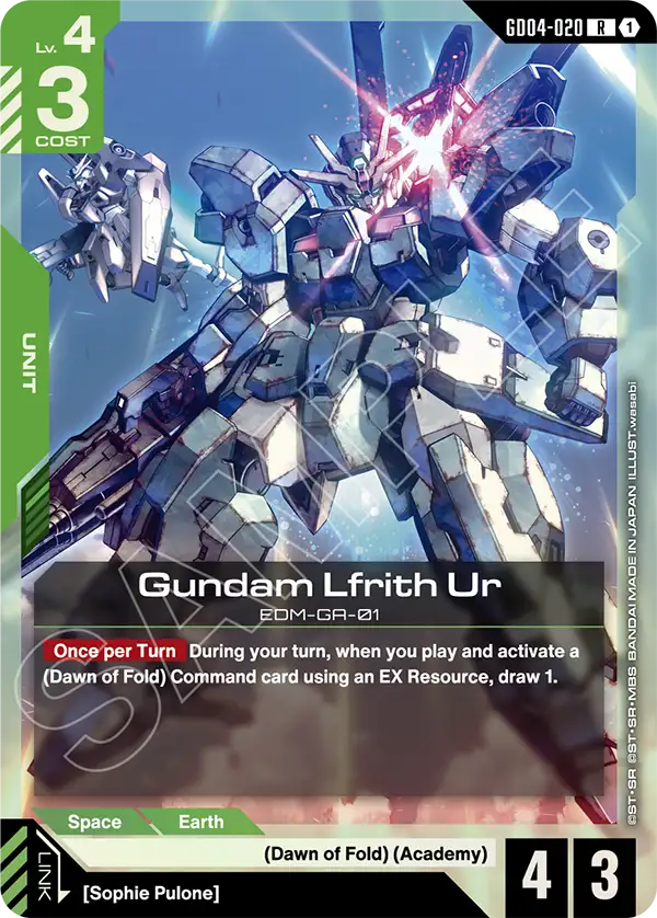Gundam Lfrith Ur Gundam Card Game card