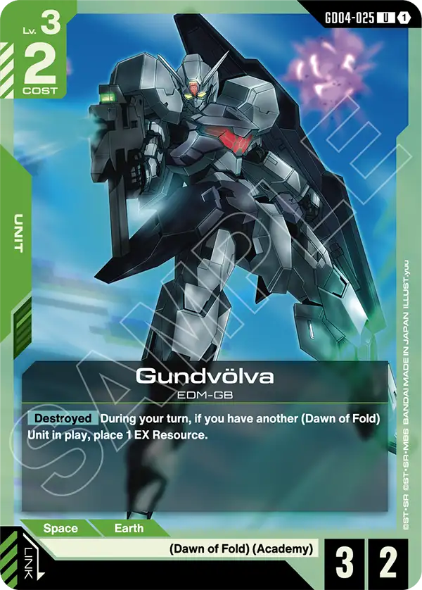 Gundvölva Gundam Card Game card