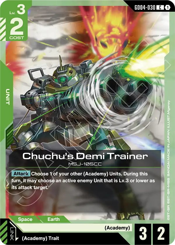 Chuchu's Demi Trainer Gundam Card Game card