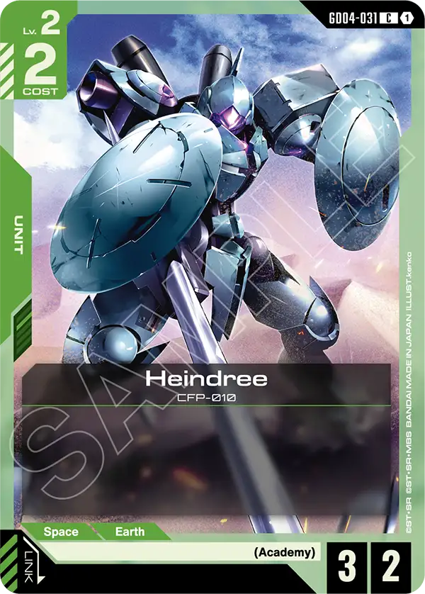 Heindree Gundam Card Game card