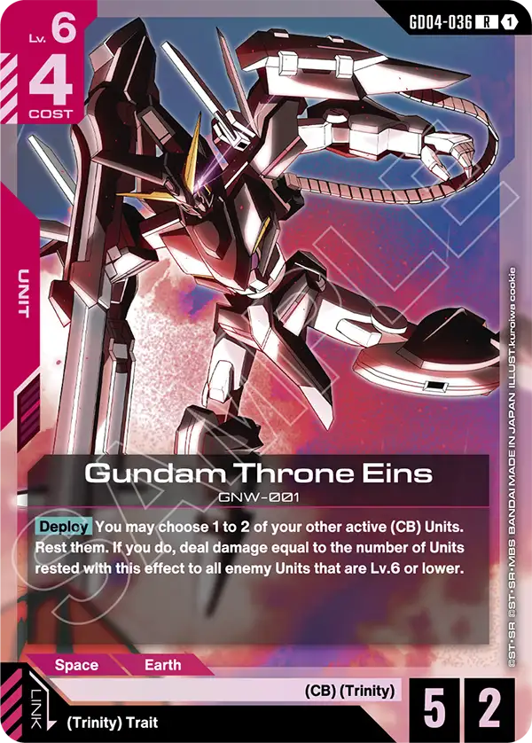 Gundam Throne Eins Gundam Card Game card