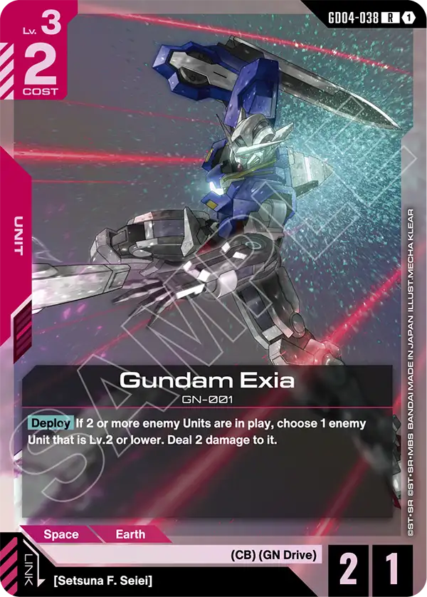 Gundam Exia Gundam Card Game card
