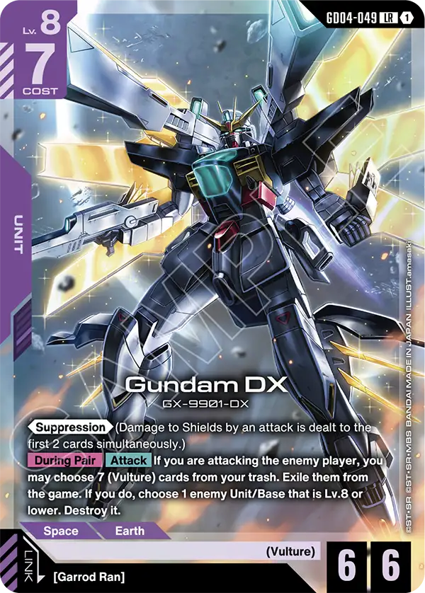 Gundam DX Gundam Card Game card