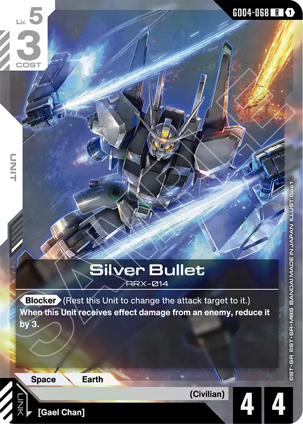 Silver Bullet Gundam Card Game card