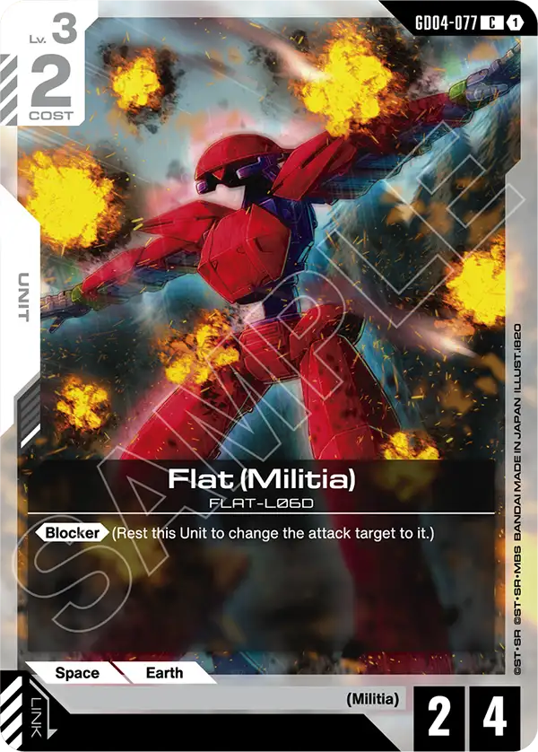 Flat (Militia) Gundam Card Game card