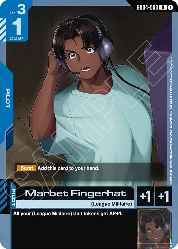 Marbet Fingerhat Gundam Card Game card
