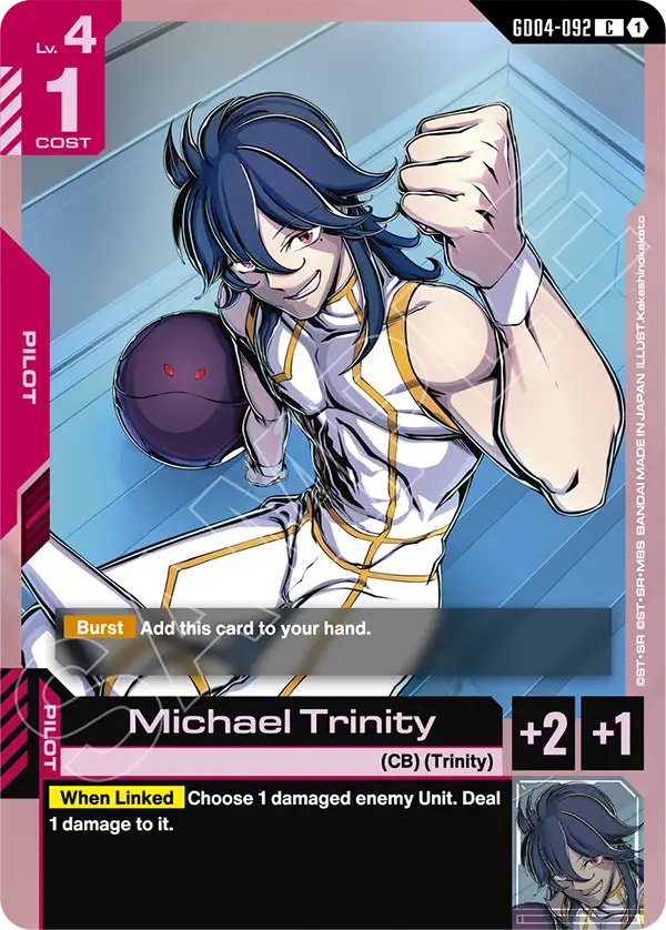 Michael Trinity Gundam Card Game card