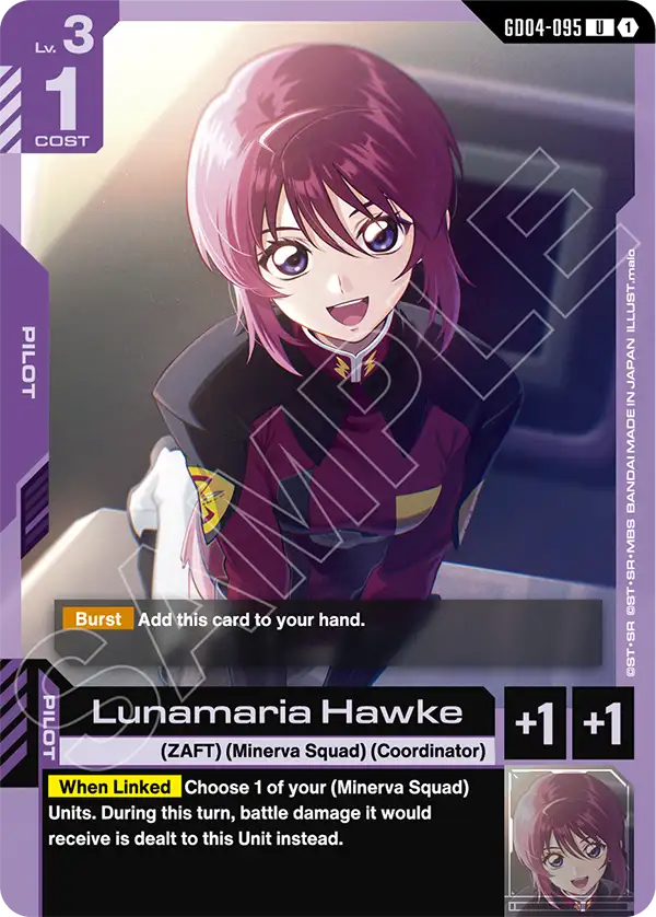 Lunamaria Hawke Gundam Card Game card
