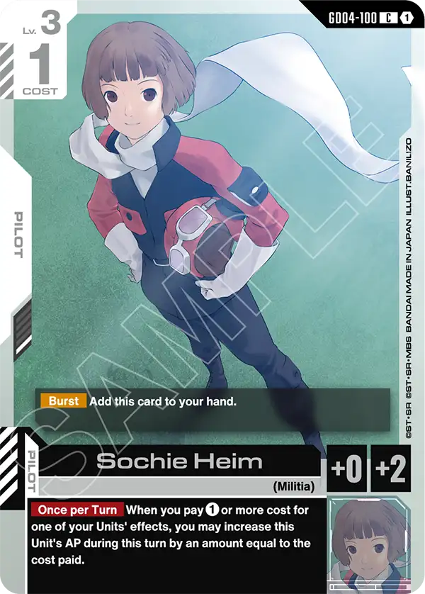 Sochie Heim Gundam Card Game card