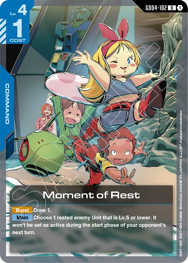 Moment of Rest Gundam Card Game card