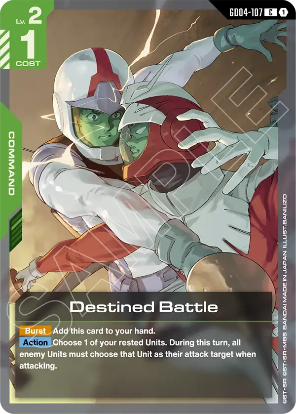 Destined Battle Gundam Card Game card