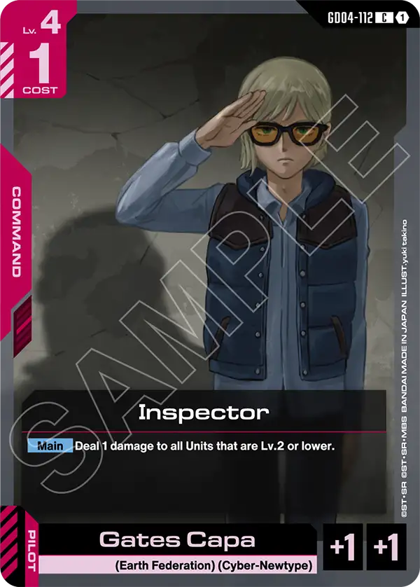 Inspector Gundam Card Game card