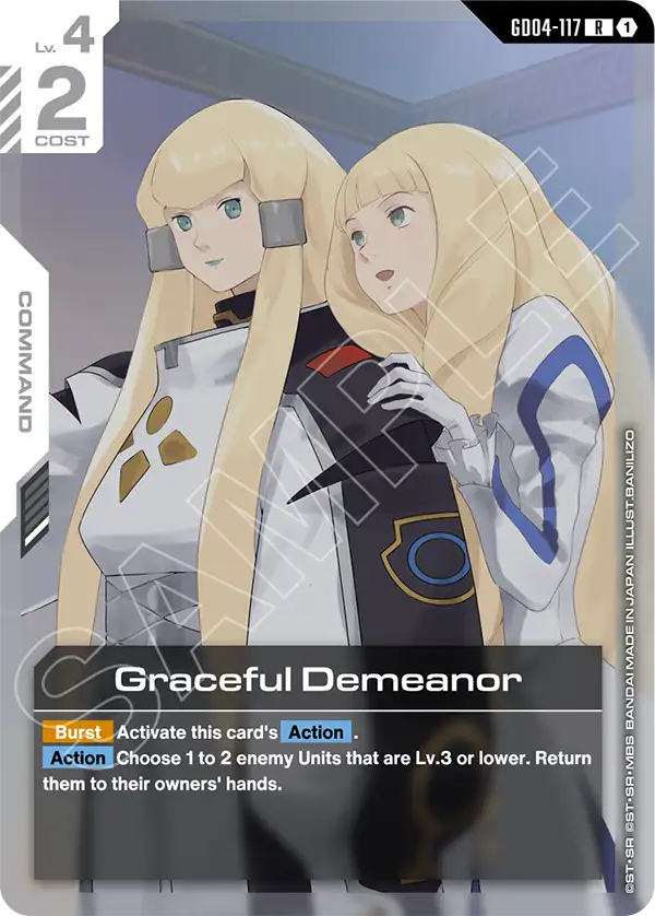 Graceful Demeanor Gundam Card Game card