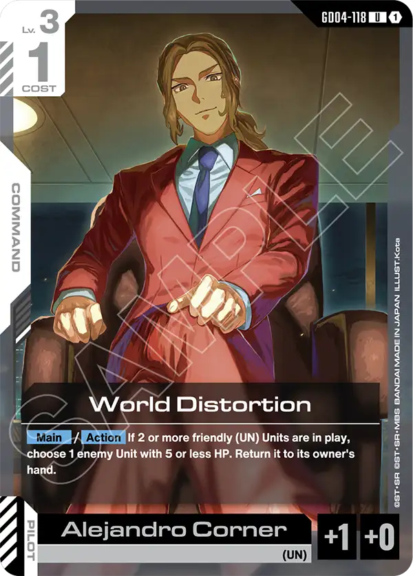 World Distortion Gundam Card Game card