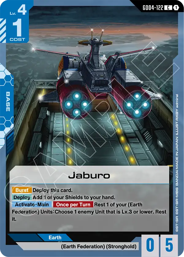 Jaburo Gundam Card Game card