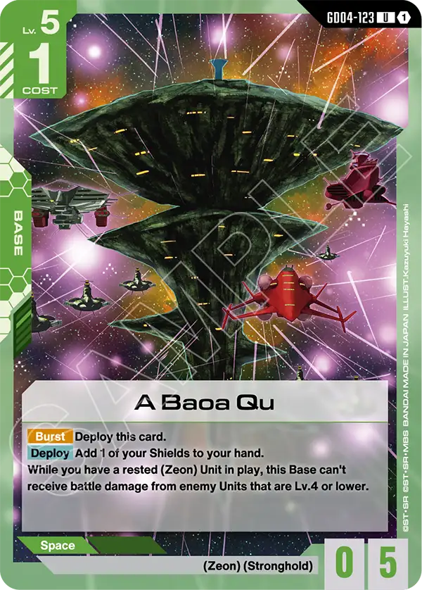 A Baoa Qu Gundam Card Game card