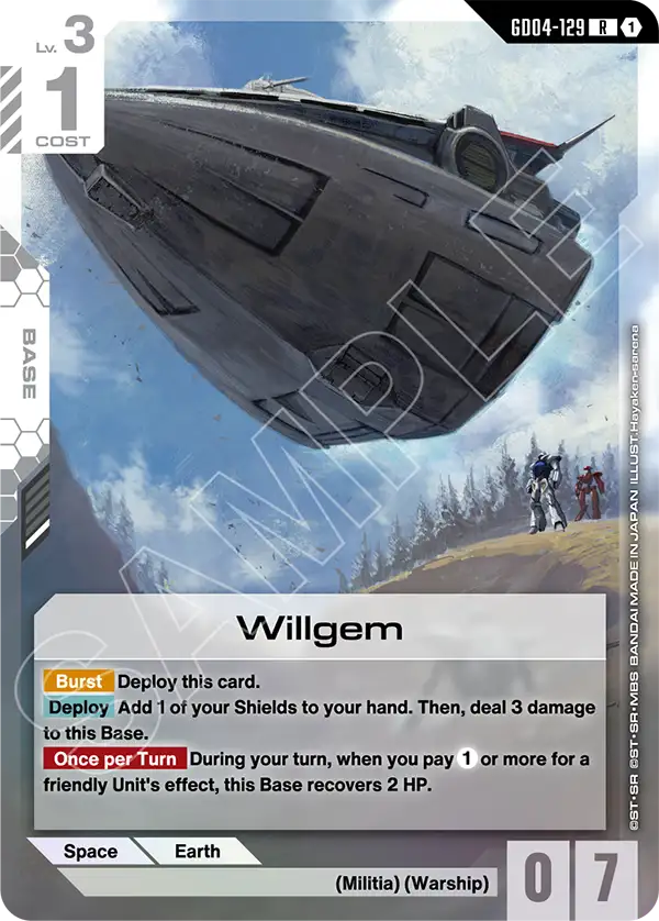Willgem Gundam Card Game card