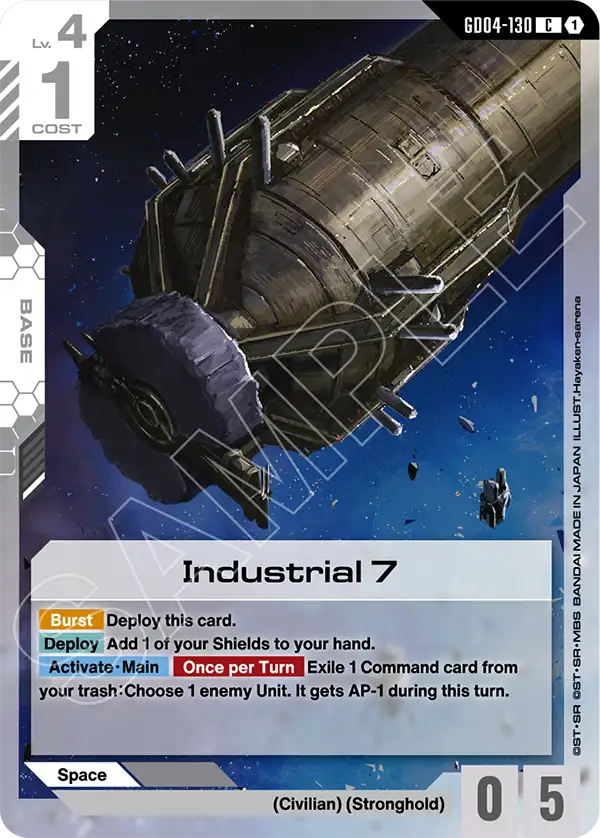 Industrial 7 Gundam Card Game card