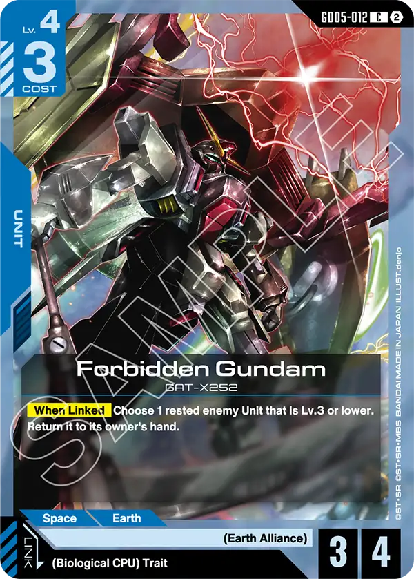 Forbidden Gundam Gundam Card Game card